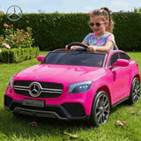 Licensed Mercedes-Benz GLC Coupe 12V Kids Electric Ride On Car with Remote - Pink