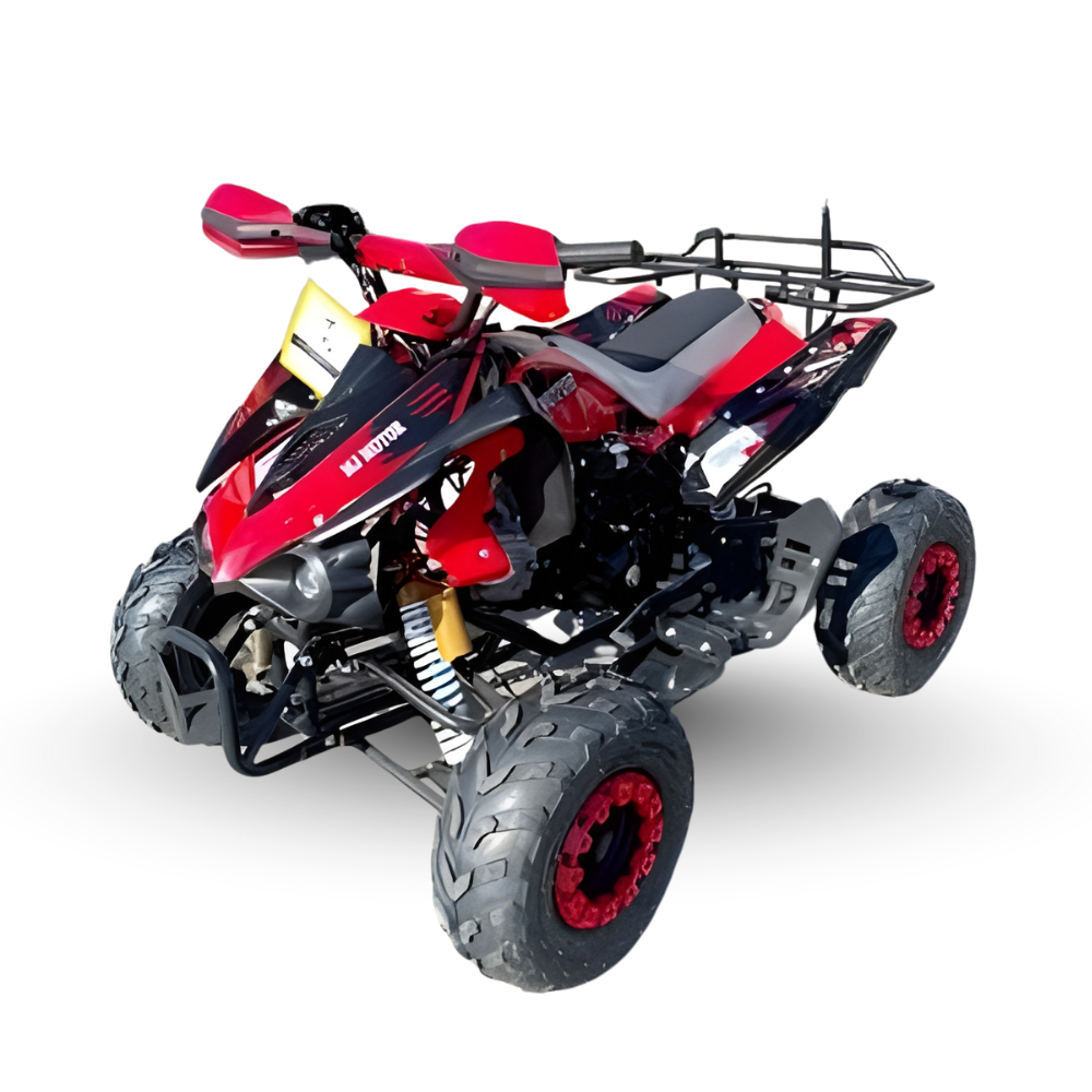 MJM 125cc 3+1 Petrol Powered Kids Sports Quad Bike - Red