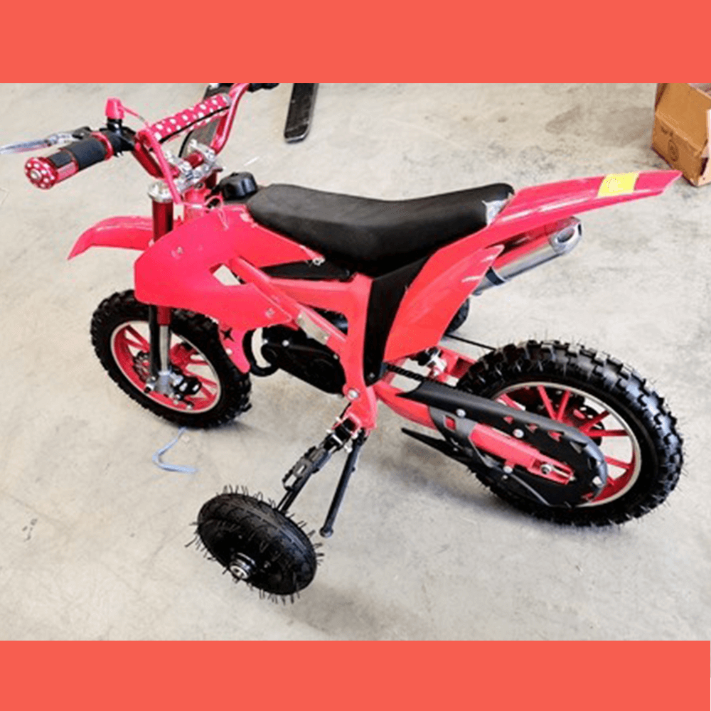 MJM Training Wheels for 49cc and 50cc 2 Stroke Dirt Bike Kids Car Sales