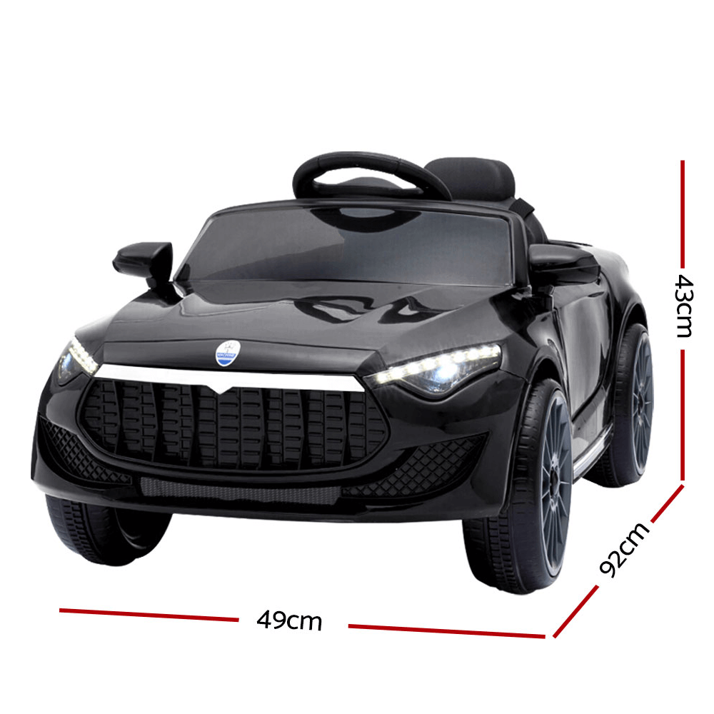 Maserati Inspired 12v Kids Ride On Car - Black