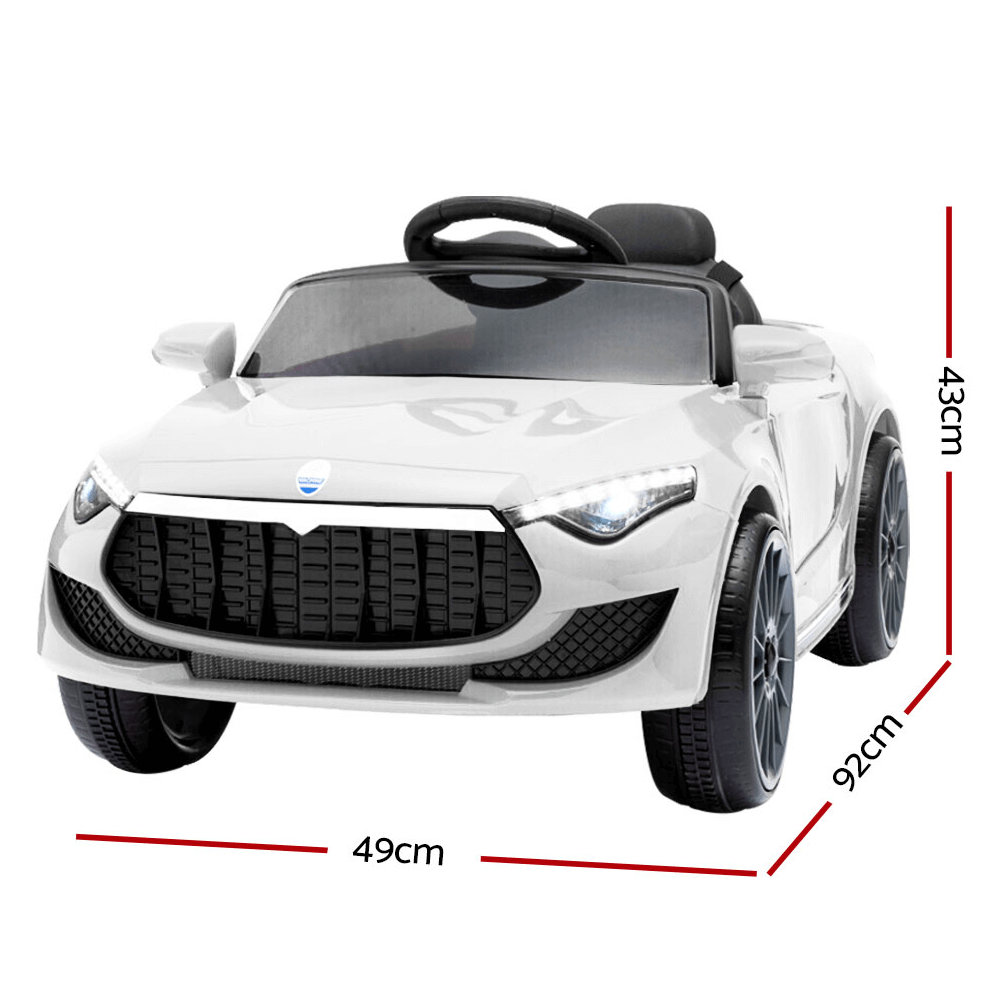 Maserati Inspired 12v Kids Ride On Car - White