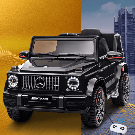 Mercedes-Benz-AMG-G63-Licensed-Black-12v-Ride-On-Kids-Car