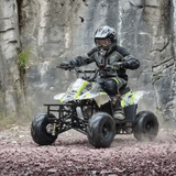 Motoworks 110cc Petrol-Powered Sports F1 Kids Quad Bike - Green
