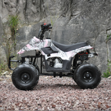 Motoworks 110cc Petrol-Powered Sports F1 Kids Quad Bike - Pink
