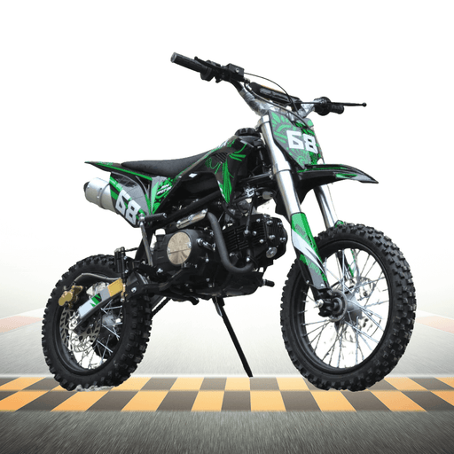 Motoworks Motoworks 125cc Petrol Powered 4-Stroke 4-Speed Manual Kids Dirt Bike X - Green MOT-125DBX-GRE