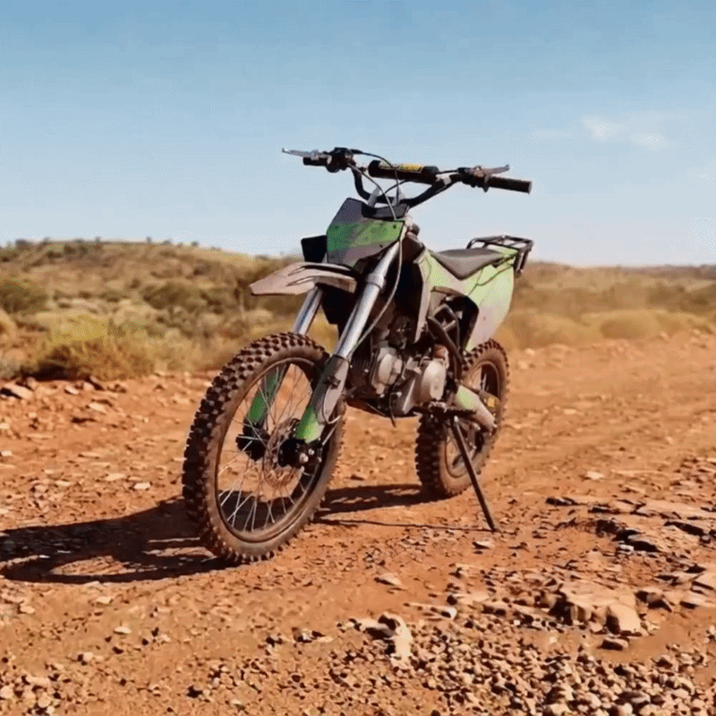 Motoworks 150cc Bigfoot Pro Petrol Powered 4-Stroke Kids Dirt Bike – Green