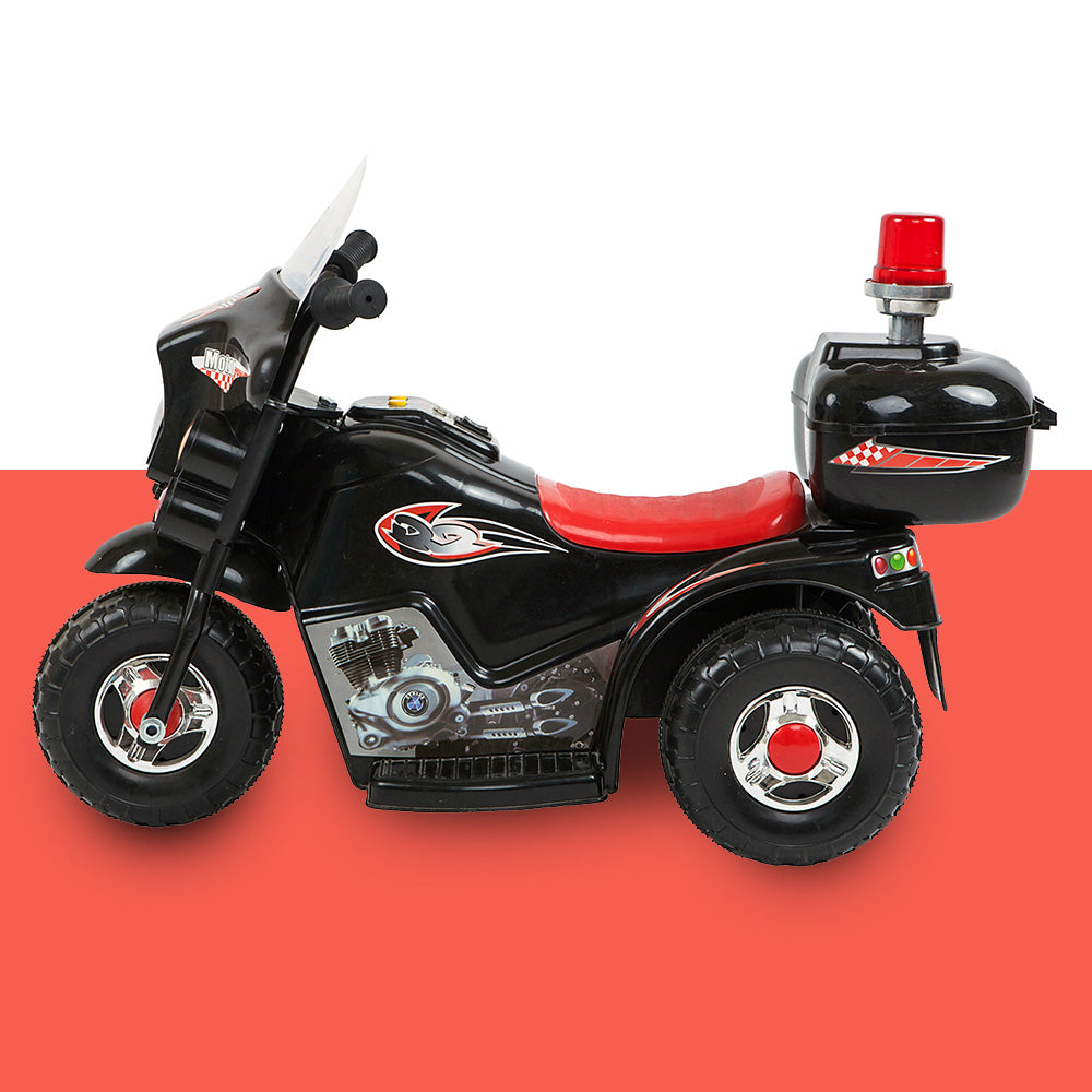 New Aim Rechargeable 6v Kids Electric Ride-on Motorcycle- Black