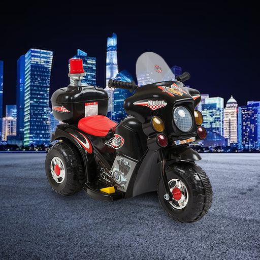 New Aim Rechargeable 6v Kids Electric Ride-on Motorcycle- Black