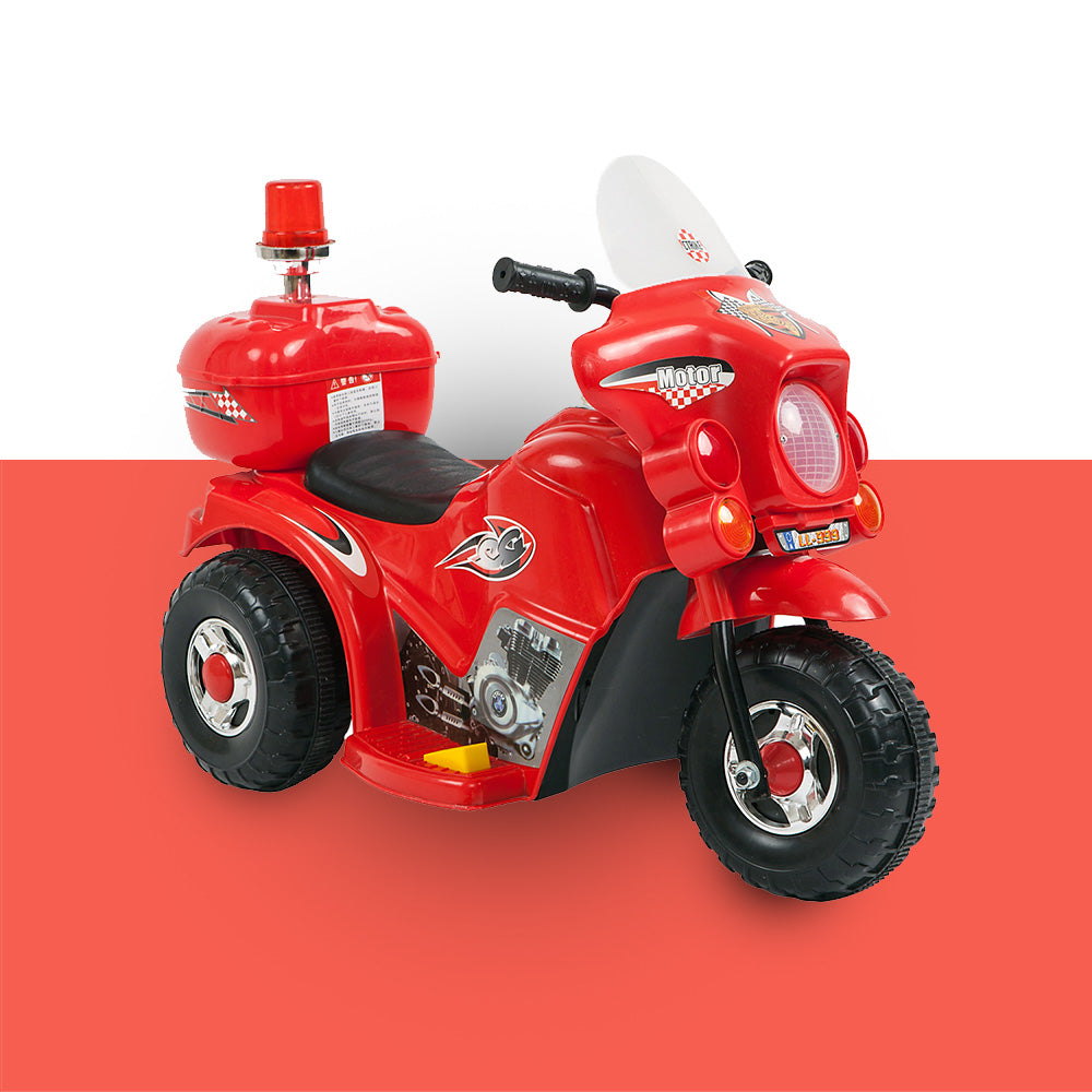 New Aim Rechargeable 6v Kids Electric Ride-on Motorcycle- Red