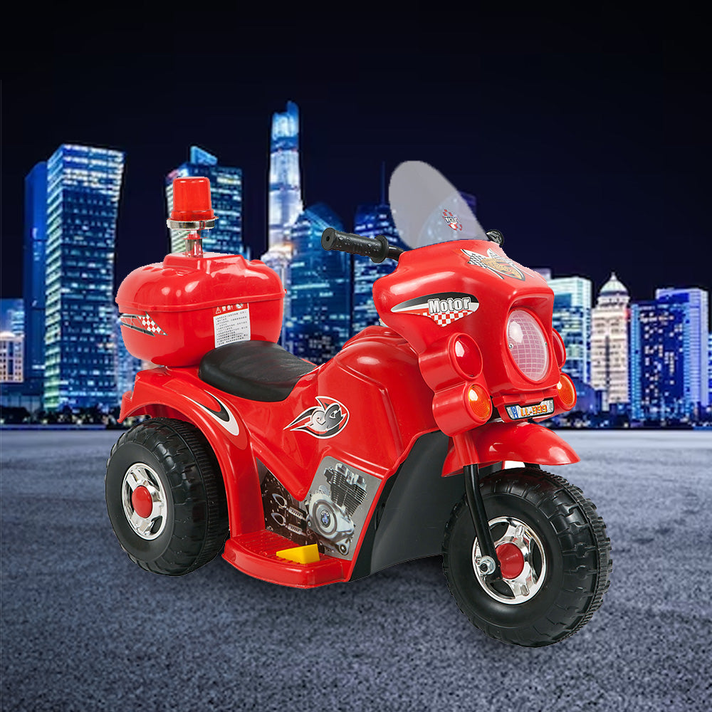 New Aim Rechargeable 6v Kids Electric Ride-on Motorcycle- Red