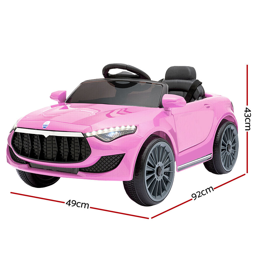 Maserati Inspired 12v Kids Ride On Car - Pink