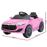 Maserati Inspired 12v Kids Ride On Car - Pink