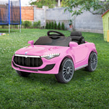 Maserati Inspired 12v Kids Ride On Car - Pink