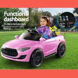 Maserati Inspired 12v Kids Ride On Car - Pink