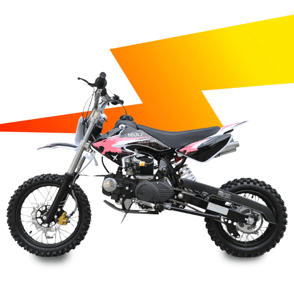 Motoworks Motoworks 125cc Petrol Powered 4-Stroke Kids Dirt Bike - Pink MOT-125DB-PIN