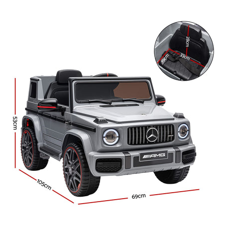 Kids Electric Ride On Car G63 Toy Cars Remote Control Grey
