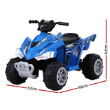 Rigo Kids Ride On Car ATV Quad Motorbike Electric Outdoor Toys 12V Blue