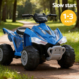 Rigo Kids Ride On Car ATV Quad Motorbike Electric Outdoor Toys 12V Blue