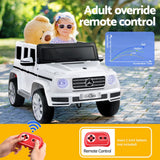 Kids Ride On Car Licensed G500 Electric Toys Horn Remote 12V White