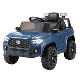 Licensed 12v Toyota Tacoma Off Road Kids Electric Ride On Car with Remote - Blue