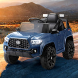 Licensed 12v Toyota Tacoma Off Road Kids Electric Ride On Car with Remote - Blue