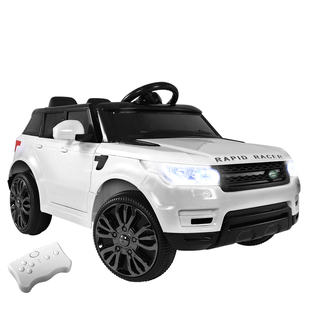 Kids Electric 12v Sports Ride-On Kids Car - White