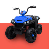 ROVO KIDS Electric Ride On ATV Quad Bike Battery Powered, Black and Blue