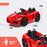 ROVO KIDS Lamborghini Inspired Ride-On Car, Remote Control, Battery Charger, Red
