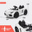 ROVO KIDS Lamborghini Inspired Ride-On Car, Remote Control, Battery Charger, White