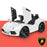 ROVO KIDS Lamborghini Inspired Ride-On Car, Remote Control, Battery Charger, White
