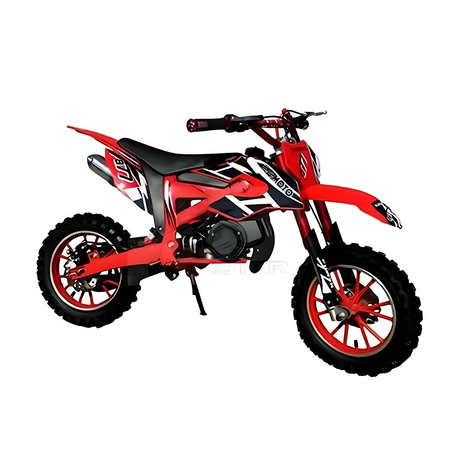 MJM 49cc Dirt Bike Ride - Red (Rev & Ride Bundle)