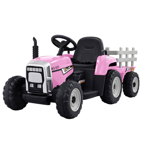 Rigo Kids Electric Ride On Car Tractor Toy Cars 12V Pink