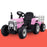 Rigo Kids Electric Ride On Car Tractor Toy Cars 12V Pink