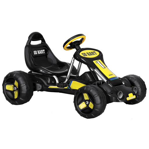 Rigo Kids Pedal Go Kart Ride On Toys Racing Car Plastic Tyre Black