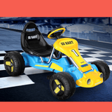 Rigo Kids Pedal Go Kart Ride On Toys Racing Car Plastic Tyre Blue