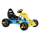 Rigo Kids Pedal Go Kart Ride On Toys Racing Car Plastic Tyre Blue