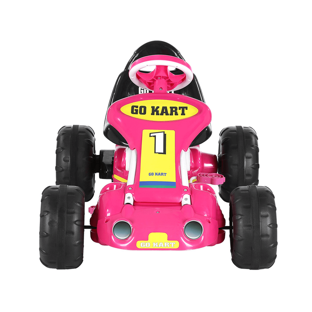 Rigo Kids Pedal Go Kart Ride On Toys Racing Car Plastic Tyre Pink