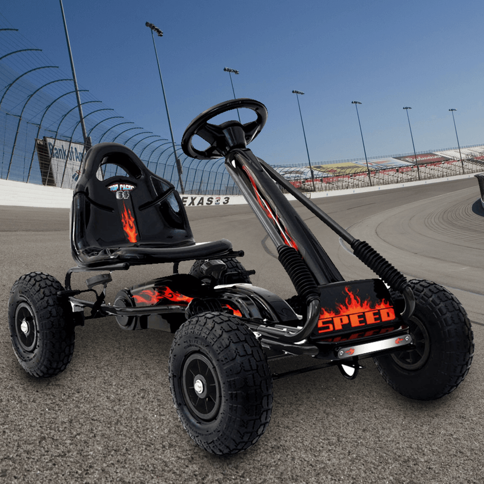 Rigo Kids Pedal Powered Go Kart Ride On Car for Kids Black — Kids Car Sales