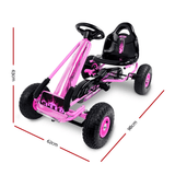 Rigo Kids Pedal Powered Go Kart Ride On Car for Kids - Pink