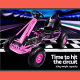 Rigo Kids Pedal Powered Go Kart Ride On Car for Kids - Pink