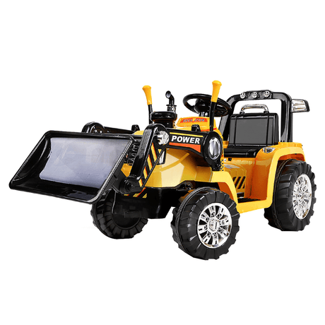 Rigo Kids Ride On Bulldozer Digger Electric Car - Yellow