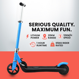 Rovo Kids 125W Foldable Kids Electric Scooter - Blue Media 2 of 9