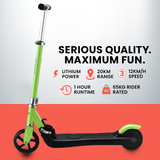 Rovo Kids 125W Foldable Kids Electric Scooter - Green