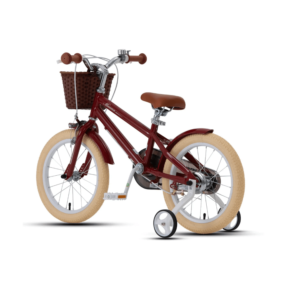 RoyalBaby 18-inch Vintage Style Kids Bike - Macaron Red