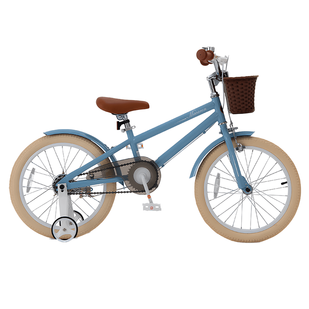 RoyalBaby 18-inch Vintage Style Kids Bike - Macaron Blue