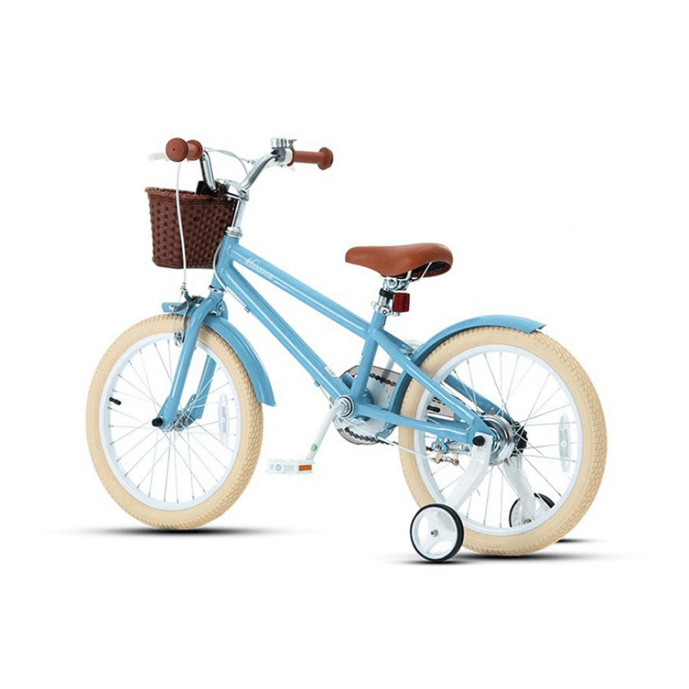 RoyalBaby 18-inch Vintage Style Kids Bike - Macaron Blue