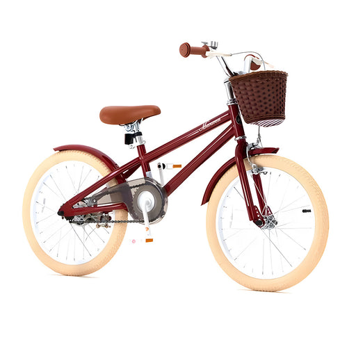 RoyalBaby 20-inch Vintage Style Kids Bike - Macaron Red