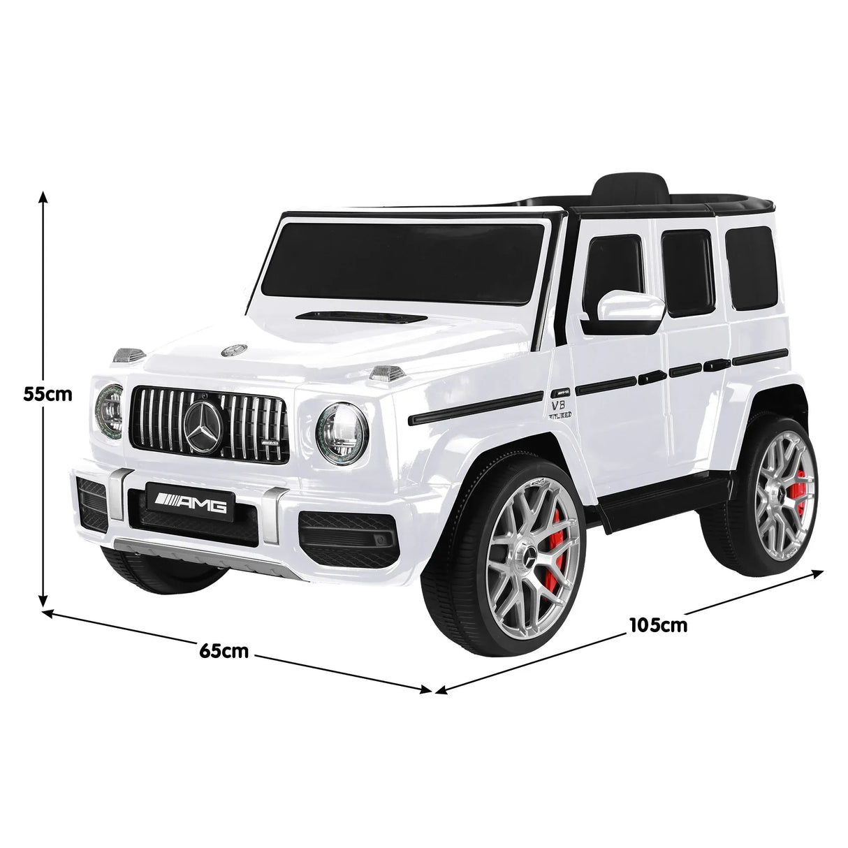 Kahuna Mercedes Benz AMG G63 Kids Electric Ride On Car w/ Remote Control - White
