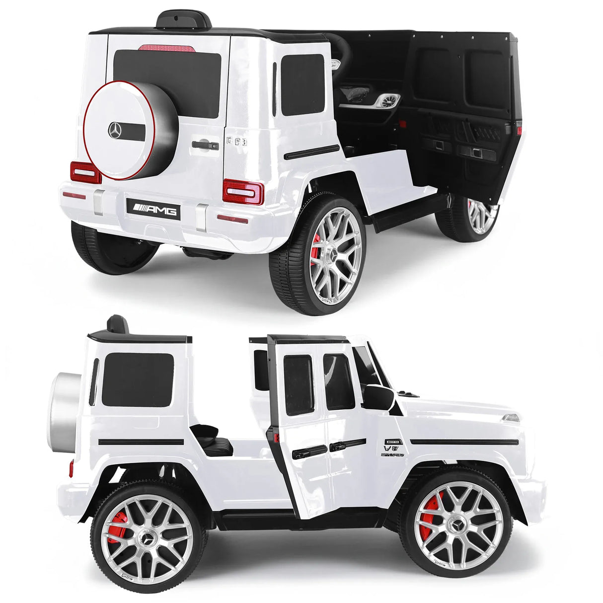Kahuna Mercedes Benz AMG G63 Kids Electric Ride On Car w/ Remote Control - White