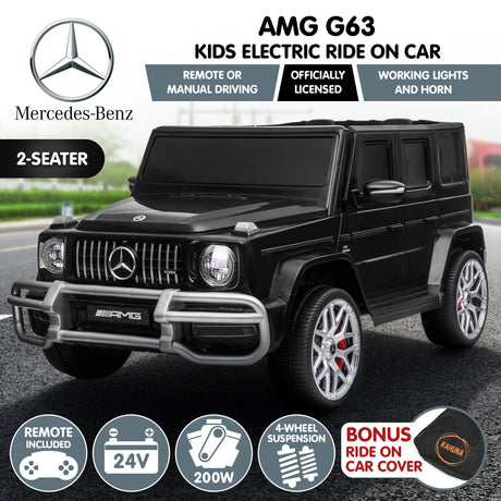 Kahuna Mercedes Benz AMG G63 Kids Electric Two Seater Ride On Car with Remote Control